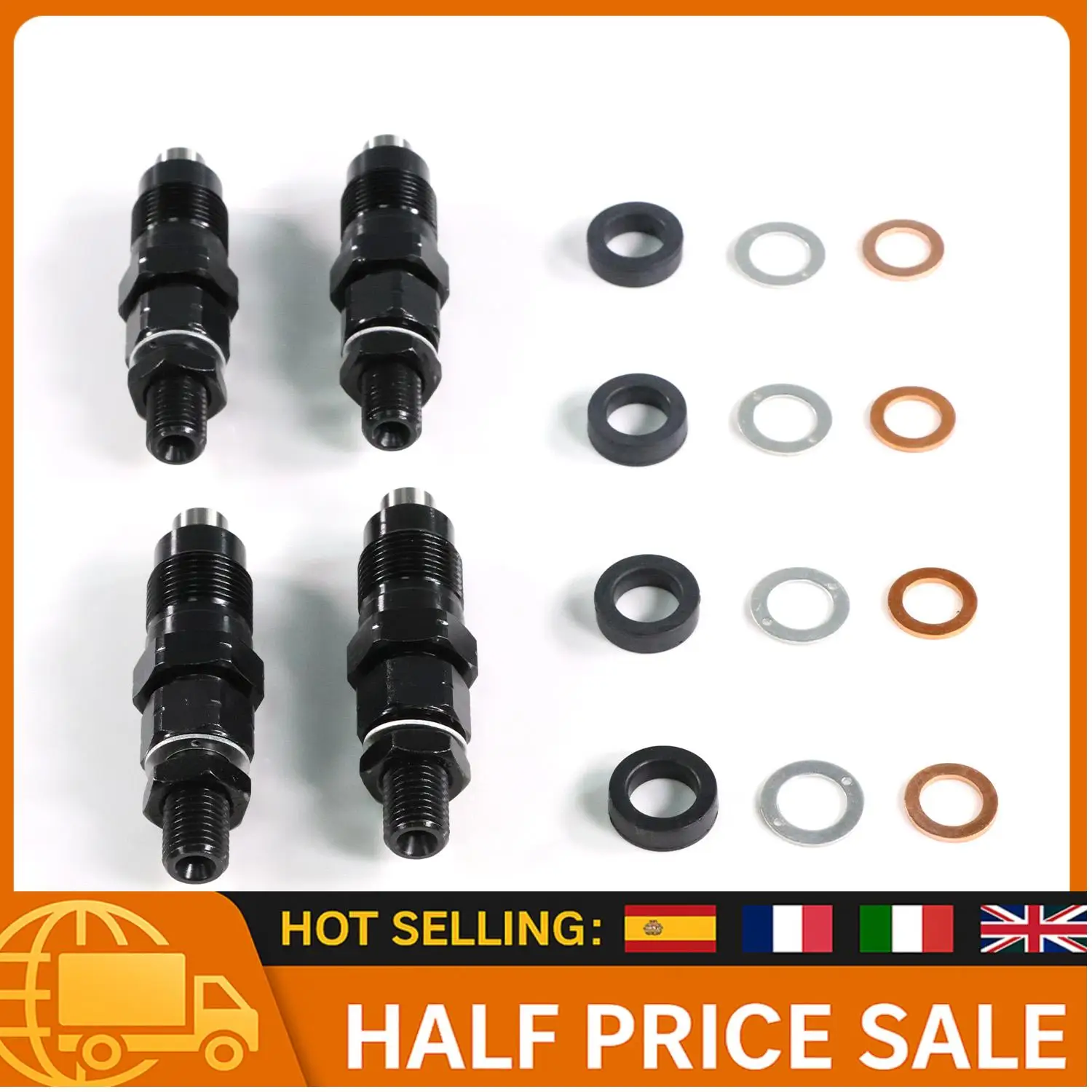 

4 шт. дизельные топливные форсунки, пригодные для Mitsubishi Pajero Triton Delica Spacegear 4D56 4D56T 2,5 л, сменный комплект OEM двигателя