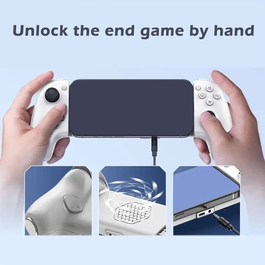 For Jiaying Aobian Max AB01 Wired Type-c Game Controller For IPhone15 IOS Android Gamepad Bluetooth Mobile Gamepad Stretch