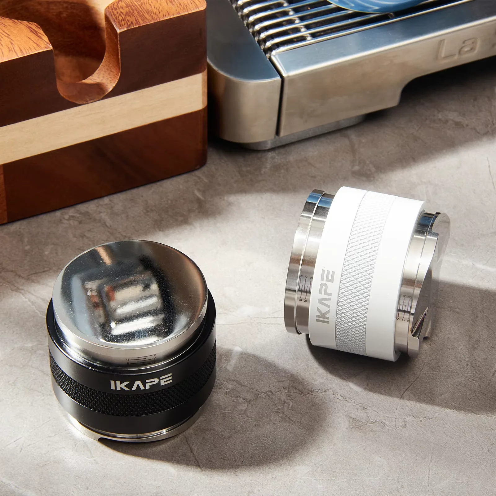 IKAPE موزع الاسبريسو والعبث 2 في 1، أداة توزيع القهوة بعمق قابل للتعديل، مناسبة لمرشح القهوة بدون قاع مقاس 51/54/58 مم #3