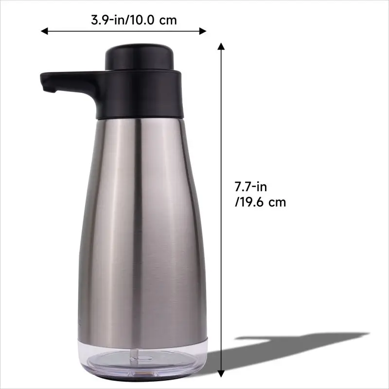 Dispenser di sapone liquido AIKE Dispenser di sapone per piatti Dispenser da cucina Dispenser di sapone per bottiglie con pompa a pressione manuale da 440ML per il lavaggio delle mani della cucina