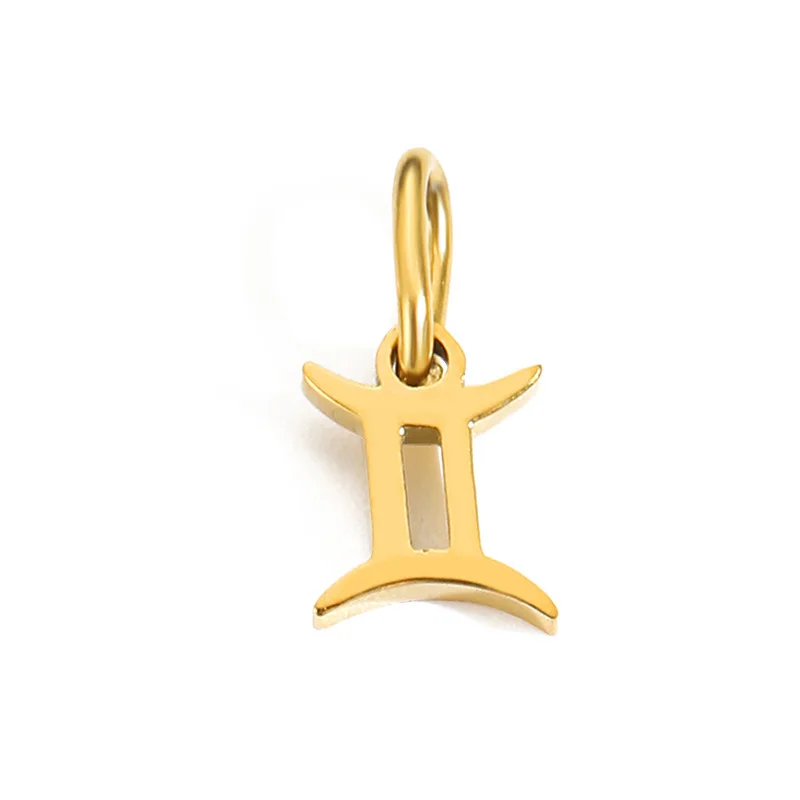 CARLIDANA Wasserdicht 316L Edelstahl 12 Sternzeichen Charms für Halskette oder Armbänder Gold Farbe Dropshipping Großhandel