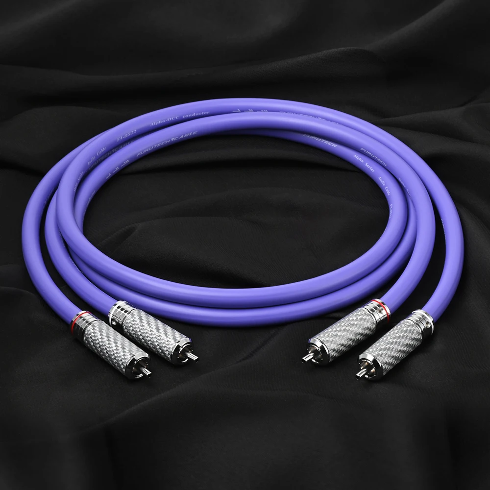

FURUTECH FA-αS22 RCA Audio Cable 7N OCC with Rhodium-plated Connnector RCA to RCA Male to Male for Amplifier DAC TV Box
