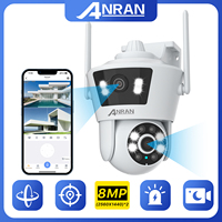 ANRAN 8MP PTZ WIFI Camera P7 Outdoor Security Camera Dual-Lens Dual Screen camara de vigilancia con wifi Full Color Night Vision