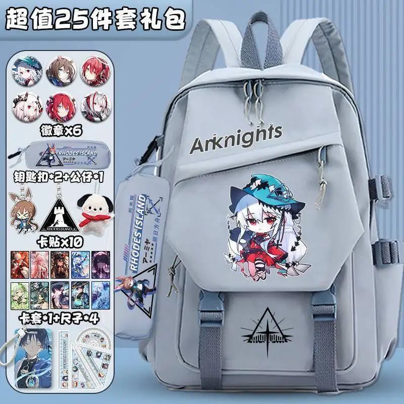 Arknights Large Capacity Third To Sixth Grade Lightweight Fashionable Versatile Backpack For Primary And Secondary Anime