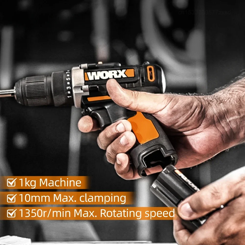 Xiaomi Worx 12V Mini Electric Drill WX129.4 Cordless Screwdriver DC Handheld Electric Drill Driver Rechargeable Home Power Tools