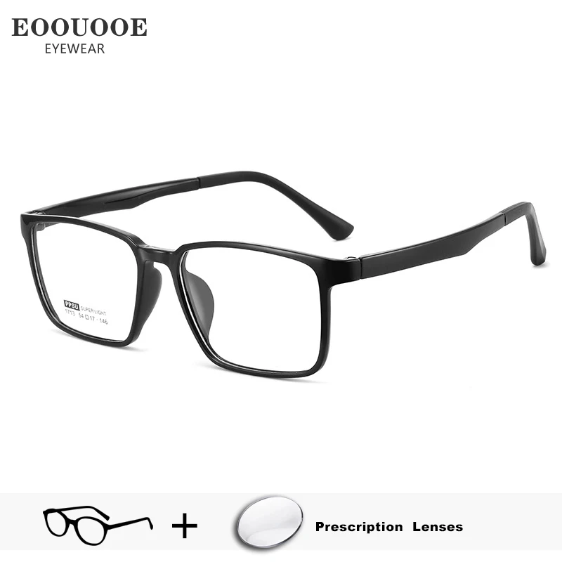 High Elasticity TR90 Optical Glasses Men Prescription Recipe Lenses Myopia Anti-Reflection Square Eyewear LIGHTWEIGHT Design