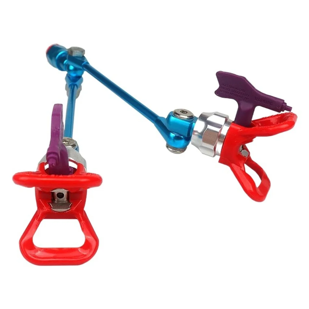 For Airless Sprayer Accessory Twin Rod Spray Wand - 360 Degree Rotating for Latex Coating and High Pressure Work