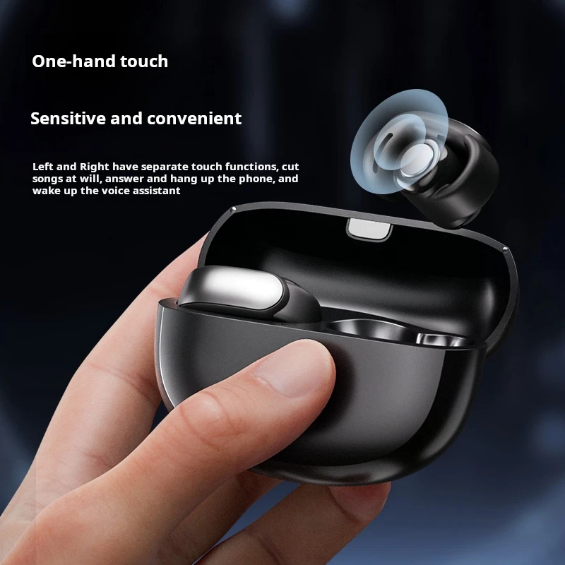 SONY V12 Ear Clip Earbuds Bluetooth5.3 Waterproof Sport Earphone TWS ENC Noise Reduction Headphone HiFi Stereo HD Call Headset