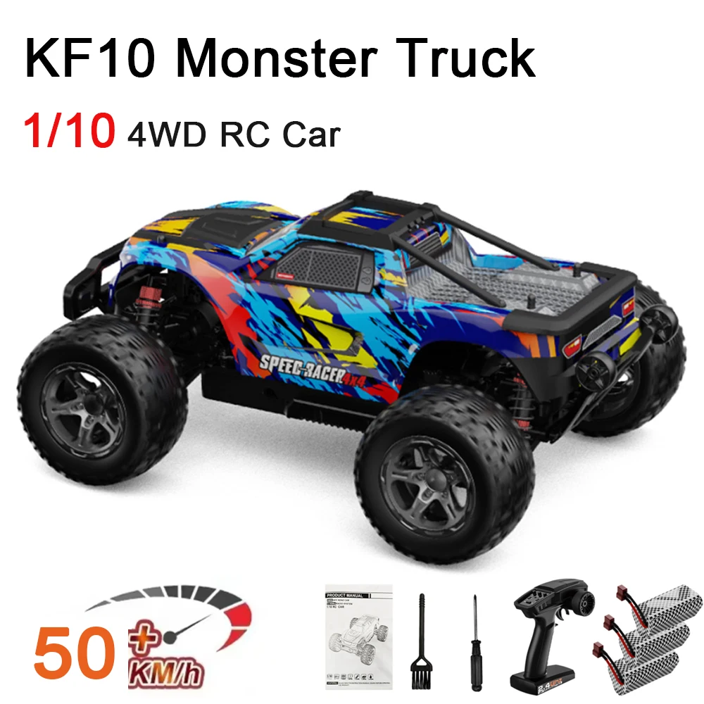 

Новый KF10 1:10 4WD RC Car 50KM/H Off Road Car 2.4G Высокоскоростной гоночный бесщеточный двигатель с дистанционным управлением Автомобиль Drift Monster Truck Toy