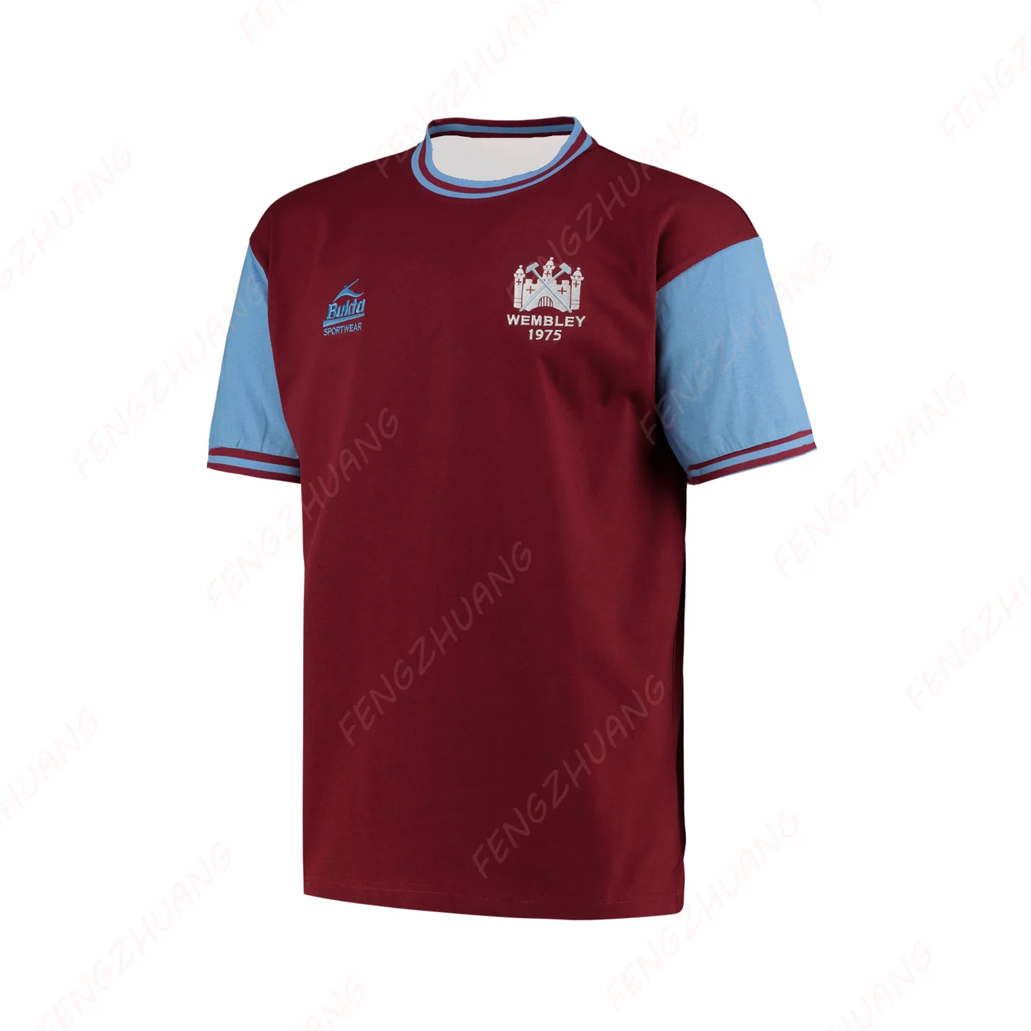 West Ham 1975 FA Cup Final camisa más nuevo hombre al aire libre camiseta de fútbol de secado rápido verano clásico Casual camiseta de ejercicio suelta