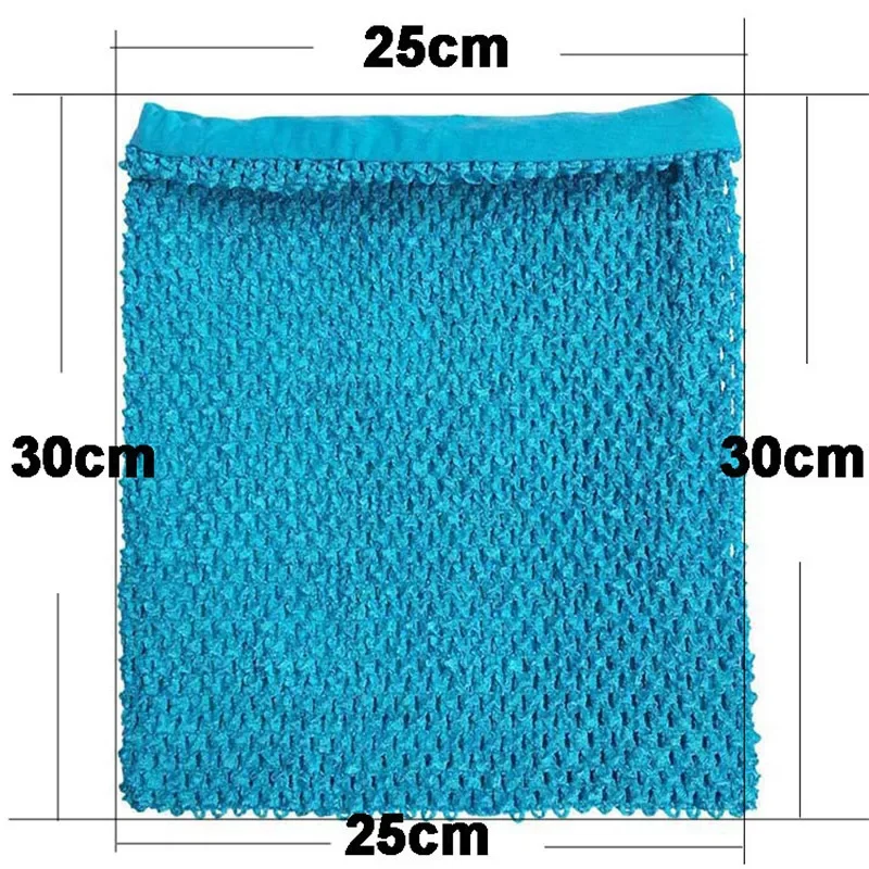 25*30cm 12inch Lined Crochet Elastic Wrapped Chest Kint TuTu Tube Top for Girls DIY Dress Skirt Accessories Baby Shower