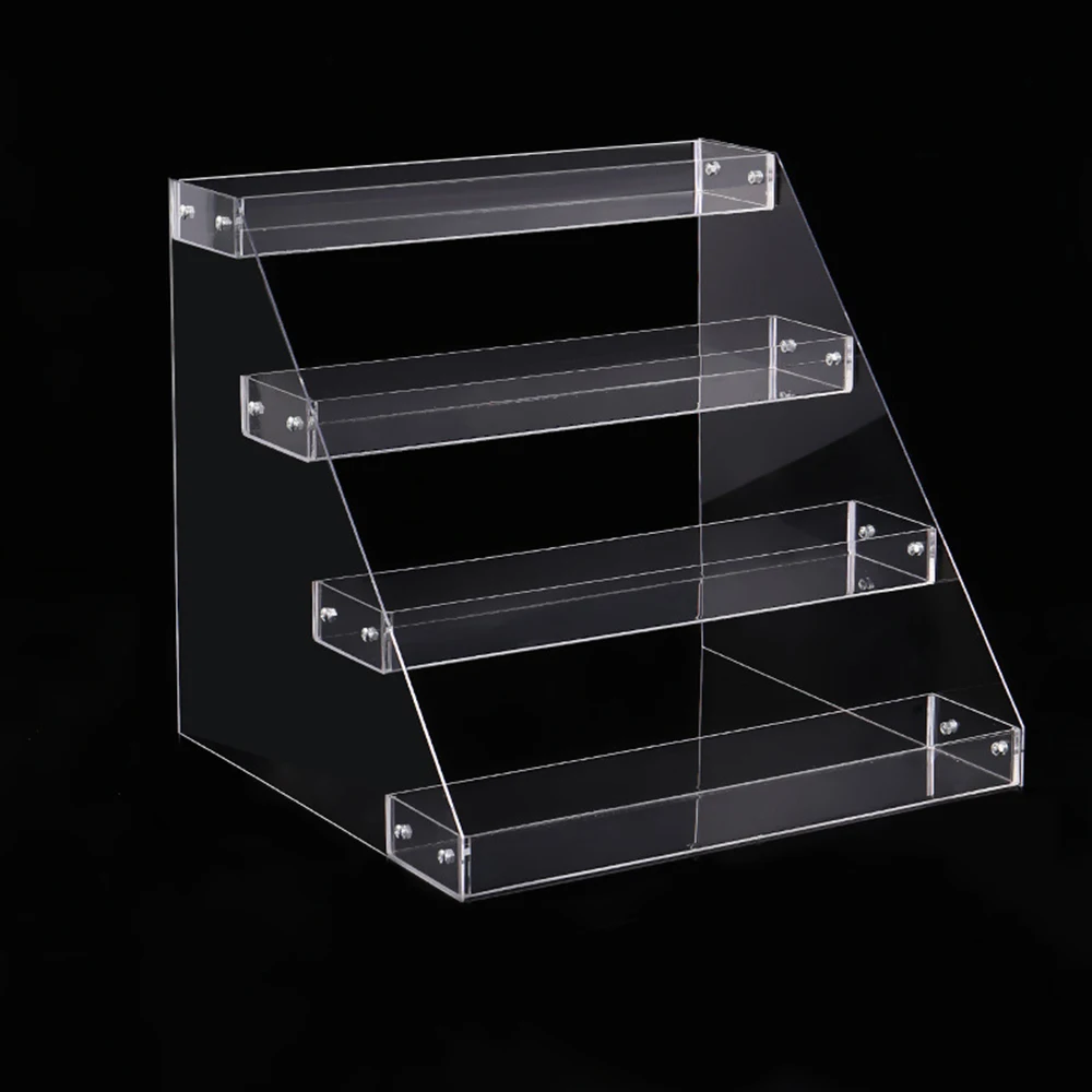 

Transparent Acrylic Riser Display Storage Rack for Perfume Doll Drink Table Organizer Makeup Storage Shelves Organization Rack