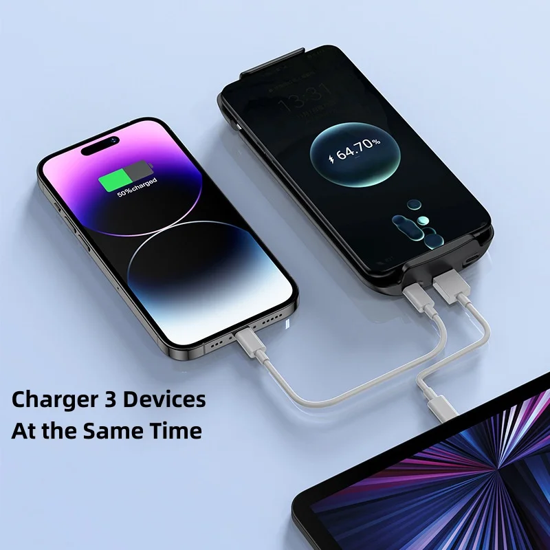 10000mAh Universal Battery Charger Case for iPhone 16 Xiaomi Samsung Huawei USB C Fast Charging Power Bank Battery Charger Case