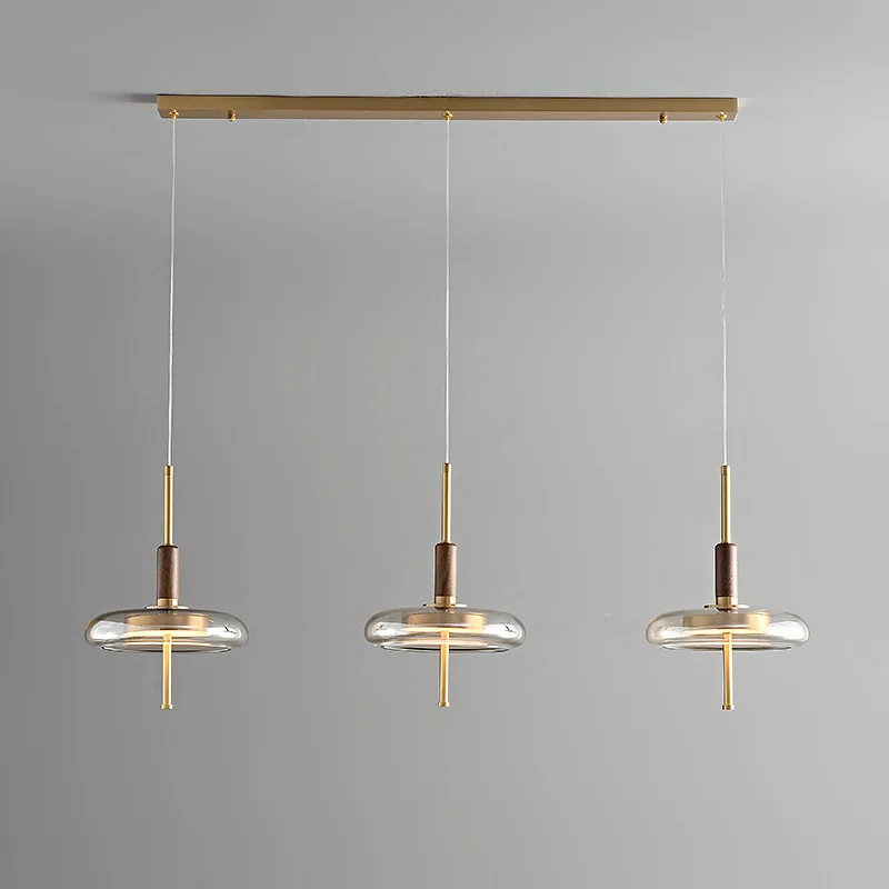 

Nordic Light Luxury Three Head Restaurant Ceiling Light Minimalist Bedroom Table Light