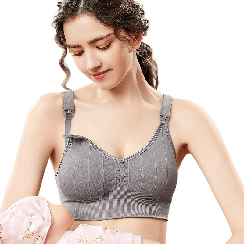 

Кормление грудью, чтобы предотвратить провисание послеродового периода, цельный бесшовный бюстгальтер с пряжкой для кормления беременных женщин во время беременности