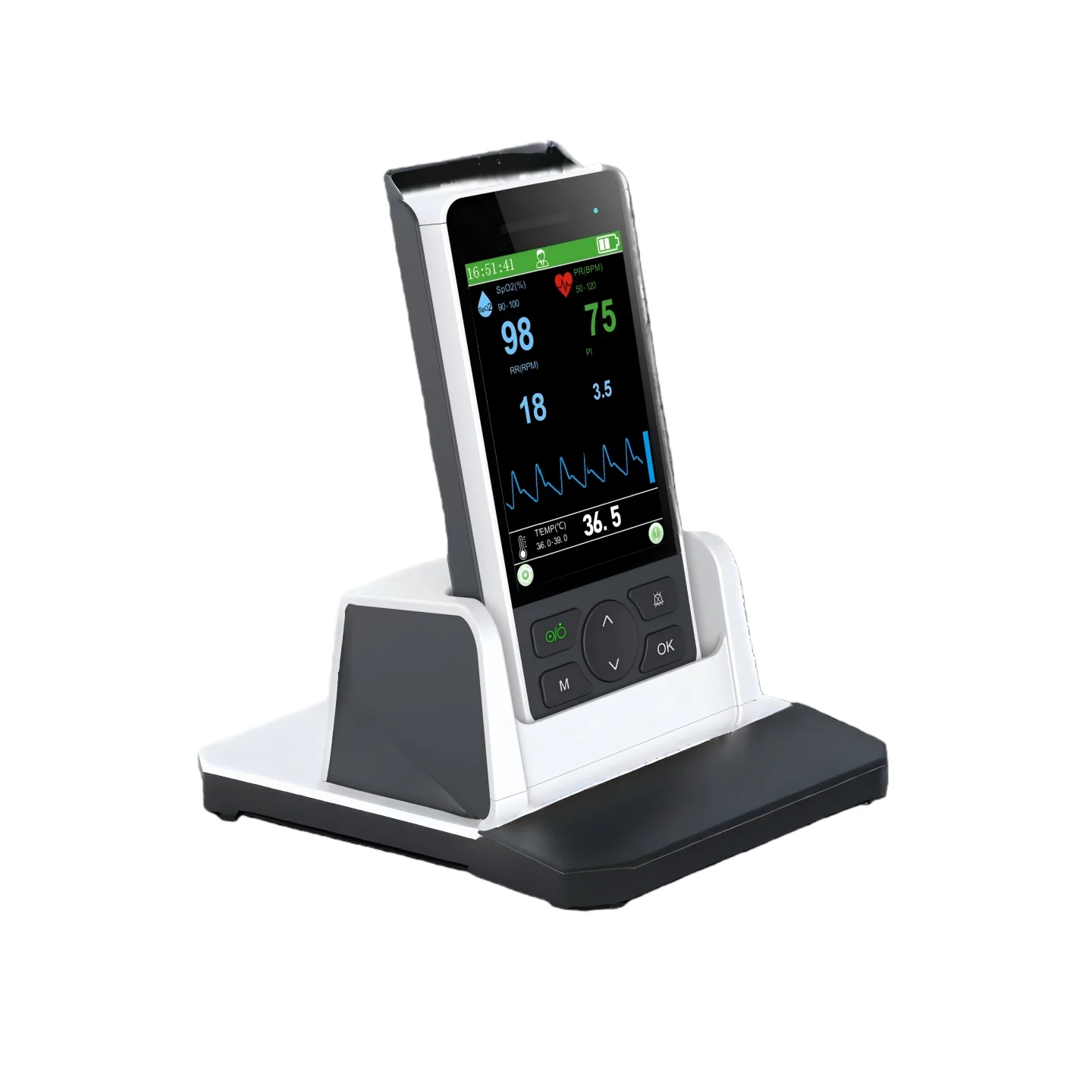 

Handheld portable blood oxygen saturation monitor, used to measure heart rate and blood oxygen saturation, with veterinary speci