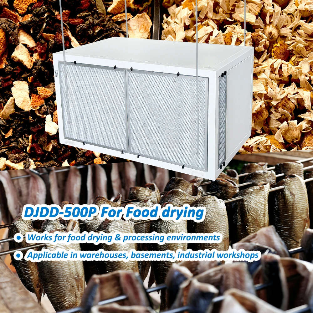 500Pint/D Condensing Ceiling Mounted High Efficiency  Industrial Greenhouse Dehumidifier for Hemp Grow Tent Room