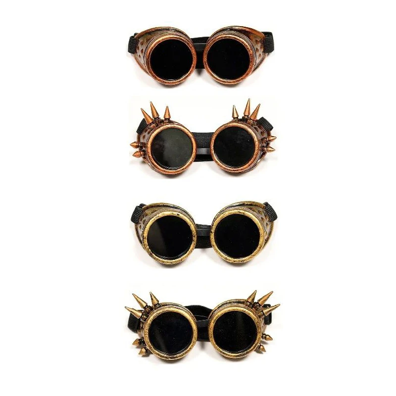 Fashion Retro Steampunk Goggles Glasses Vintage Welding Punk Gothic Sunglasses Cosplay Props Accessories