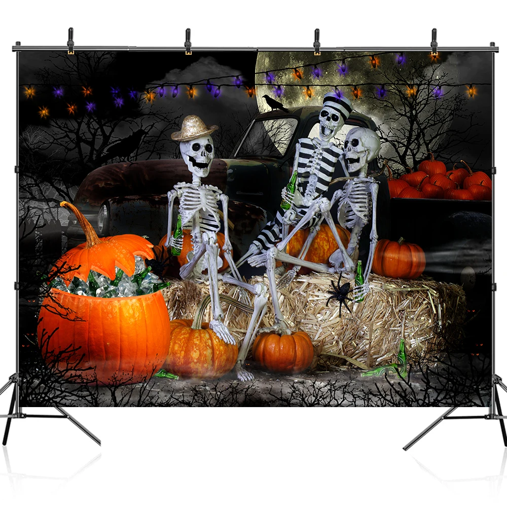 Halloween Photography Background Terrible Atmosphere Party Decoration Portrait Photocall Backdrop for Photo Studio Photozone