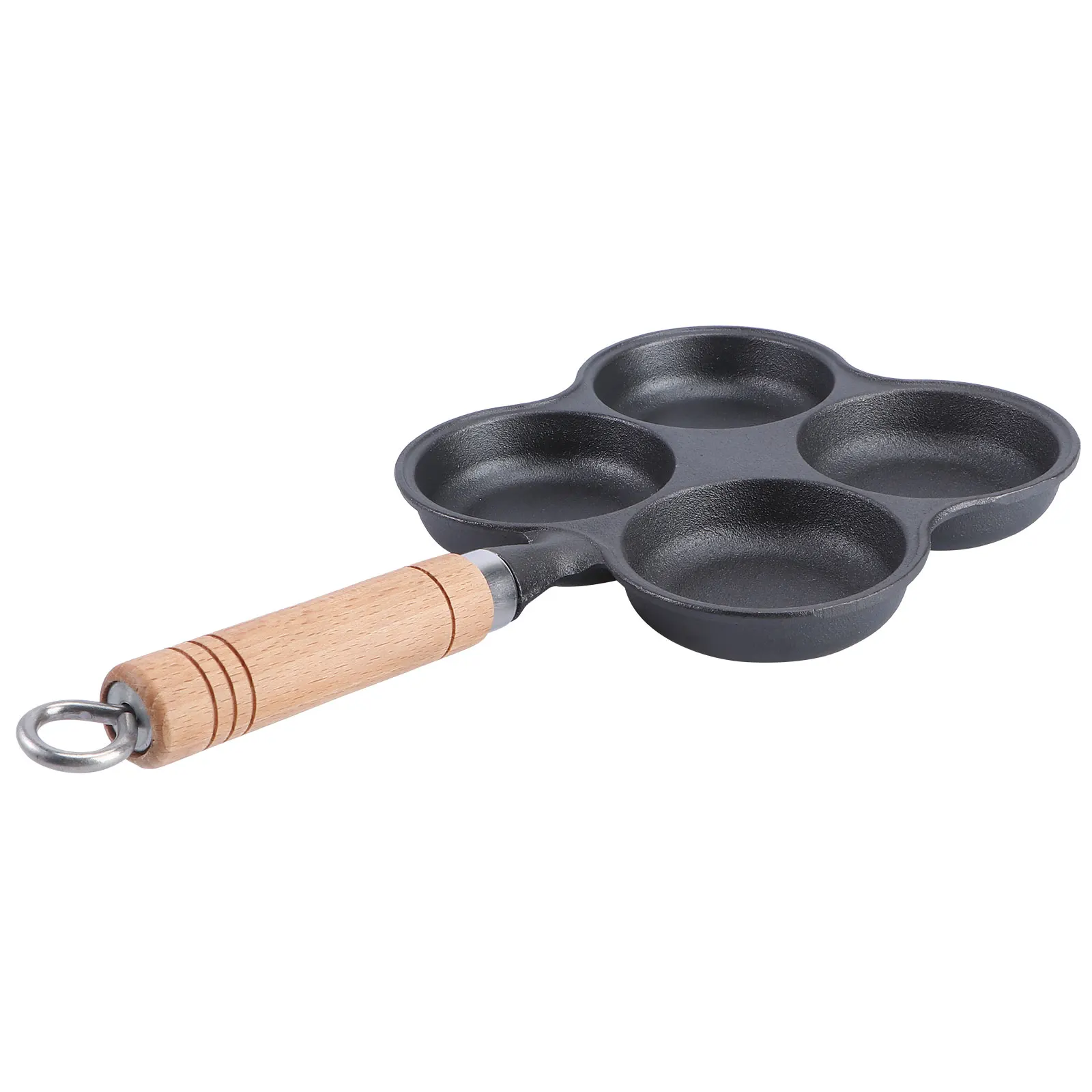 

Four Holes Egg Cooker Nonstick Pan Kitchen Accessory Cast Iron Cooking Pot Four Holes Design Easy Wash Frying Meals