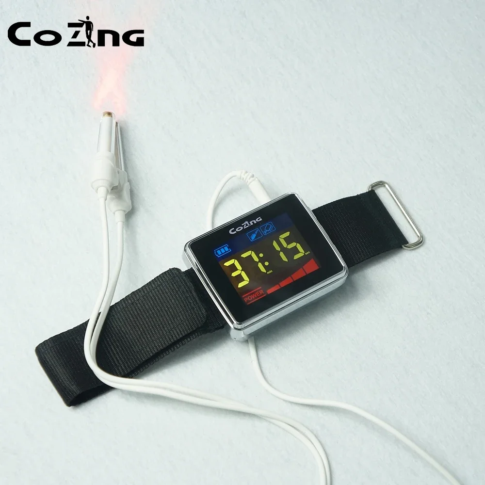 

650nm laser physical therapy wrist diode LLLT treatment sinusitis watch tinnitus treatment