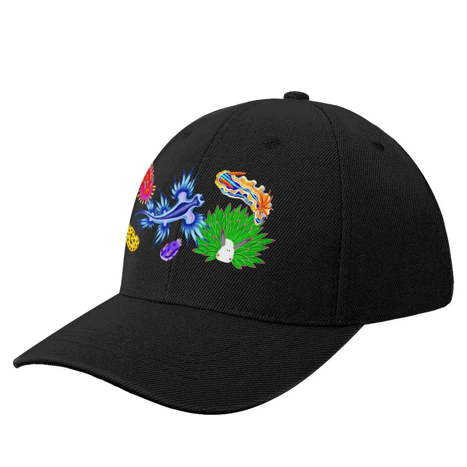 

Rainbow Nudibranchs (Sea Slugs) Assortment Baseball Cap Beach Outing Gentleman Hat Male hat Hood Women's Beach Visor Men's