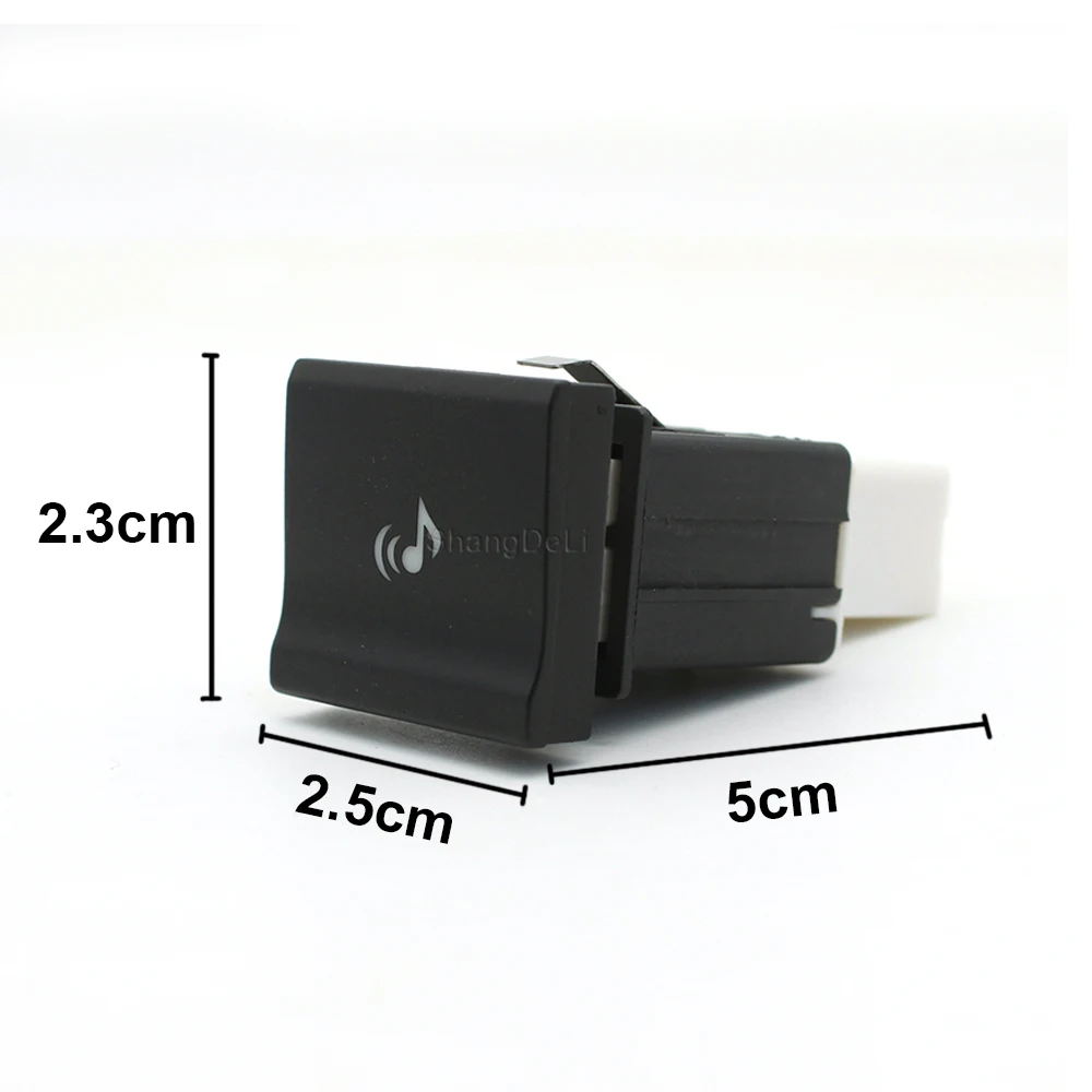 1PC Auto Accessories Car Red LED Light Music Switch Batterty Power Supply Button Switch for vw polo 6c 2014 2015 2016