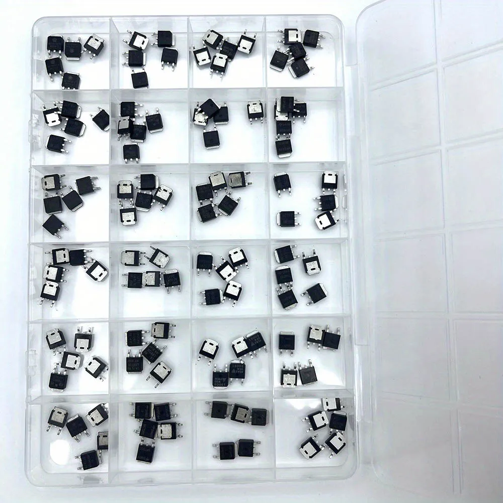 120PCS 24 Values TO-252  new MOS FET transistor 78M05 AOD4184 ME15N10 AOD4185 IRLR8726 AOD478 AOD444 NCE6075K Ic Socket Kit SET