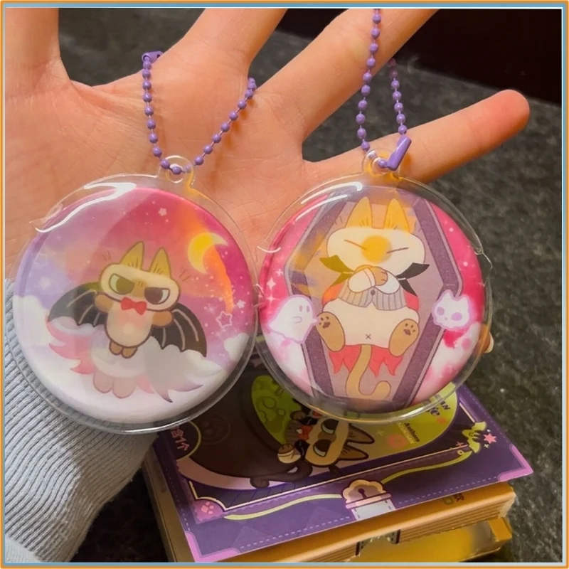 

Genuine Azuki Siamese Cat Azukisan "Mud Magic Not Quite Working" Series Lenticular Badge Blind Box Badge Pins Toy Gift