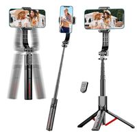 MEUYAG Selfie Stick Monopod Extended Tripod handheld stabilizer with Wireless Bluetooth Remote Shutter for Android IOS phone