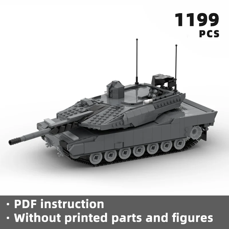 

realistic rheinmetall KF51 panther bricks Germany modern battle tank blocks army armored vehicle moc military war klocki unique