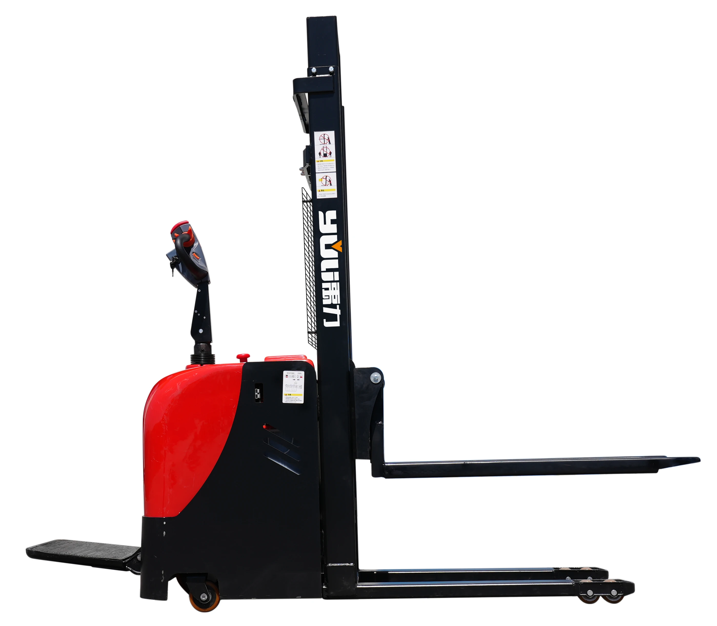 

1.5 ton electric stacker truck 4 m higher Electric stacker All-electric forklift truck Standing type pallet stacker