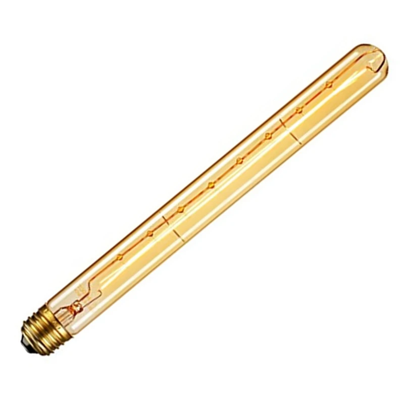 Dimmable Long Tubular Light Bulb E27 40W Retro Light Bulb 220V Industrial Home Bar Chandelier 6 Pcs-A21I
