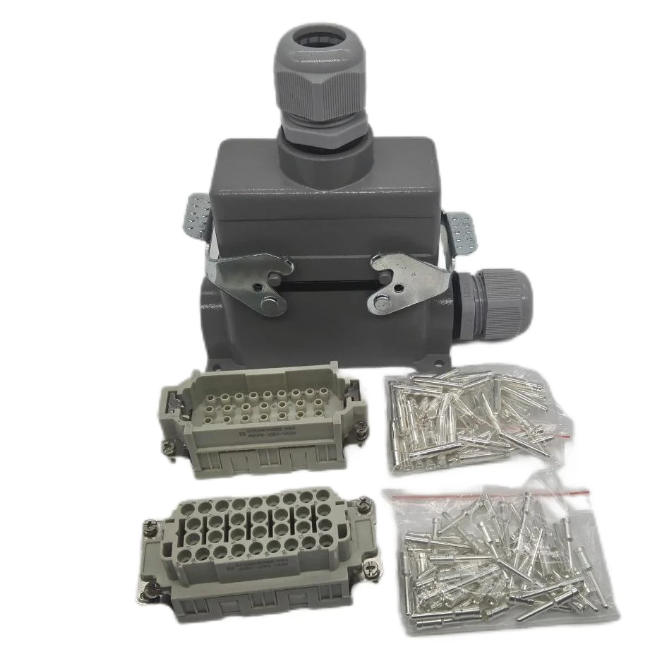 

Heavy Connector Hot Runner Mold Plug-in Rectangular Aviation Plug 32 Core HDC-HEE-032FC/032MC