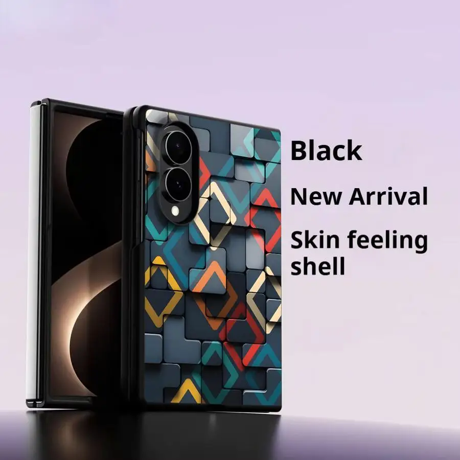 Case for Samsung Galaxy Z Fold 8 ZFold8 ZFold Wide Z Fold8 Wide Luxury Phone Cover Simple Rectangular Pattern