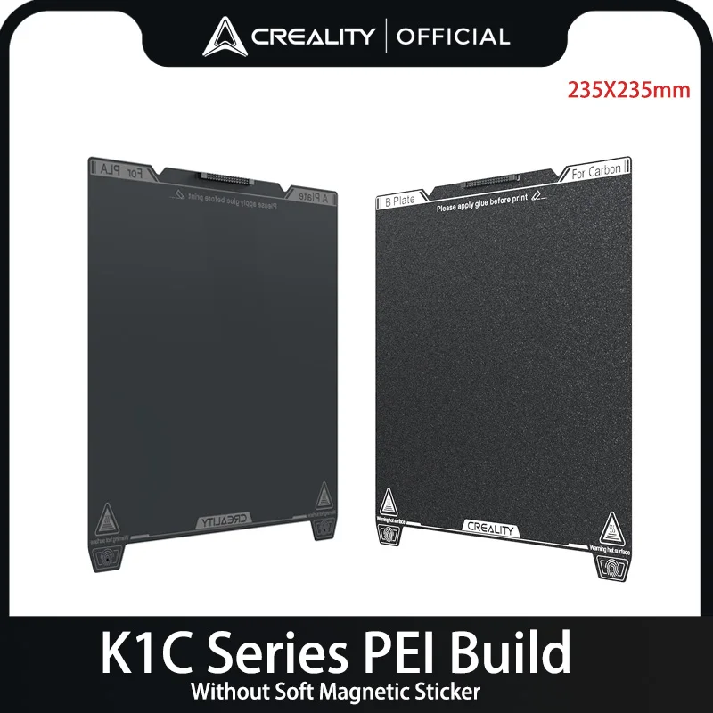 

Оригинальная гладкая конструкционная пластина CREALITY K1C PEI, отличная адгезия, высокая прочность и износостойкость, без мягкой магнитной наклейки