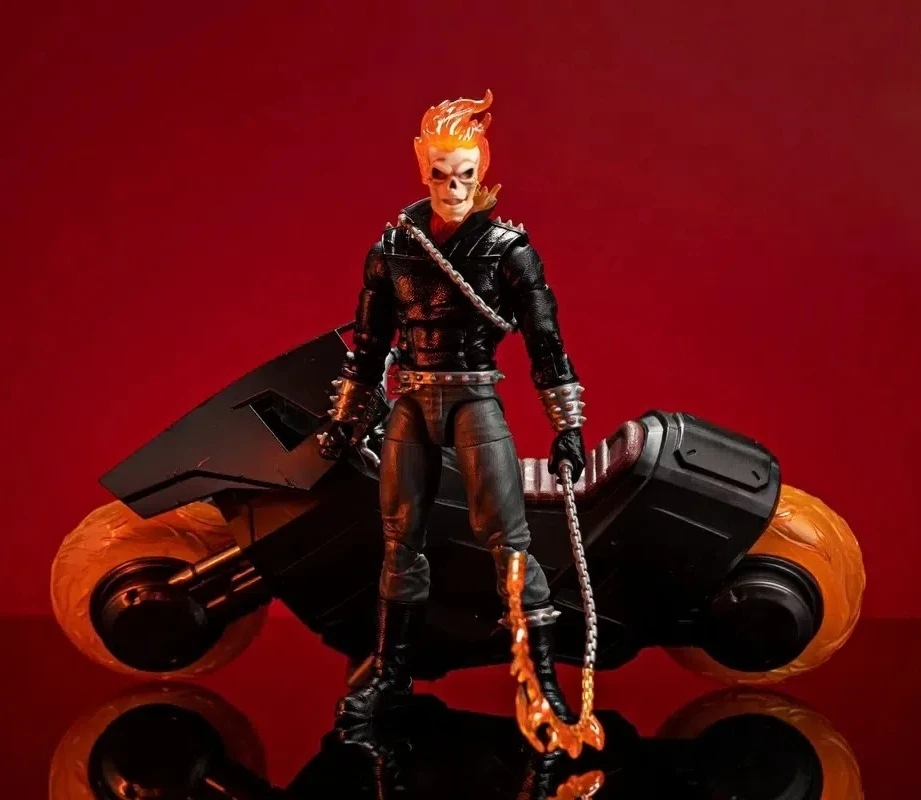 

17cm Ghost Rider 85th Anniversary Series Evil Knight And Motorized Chariot Can Make A Model Set Decoration Gift For Moving Dol