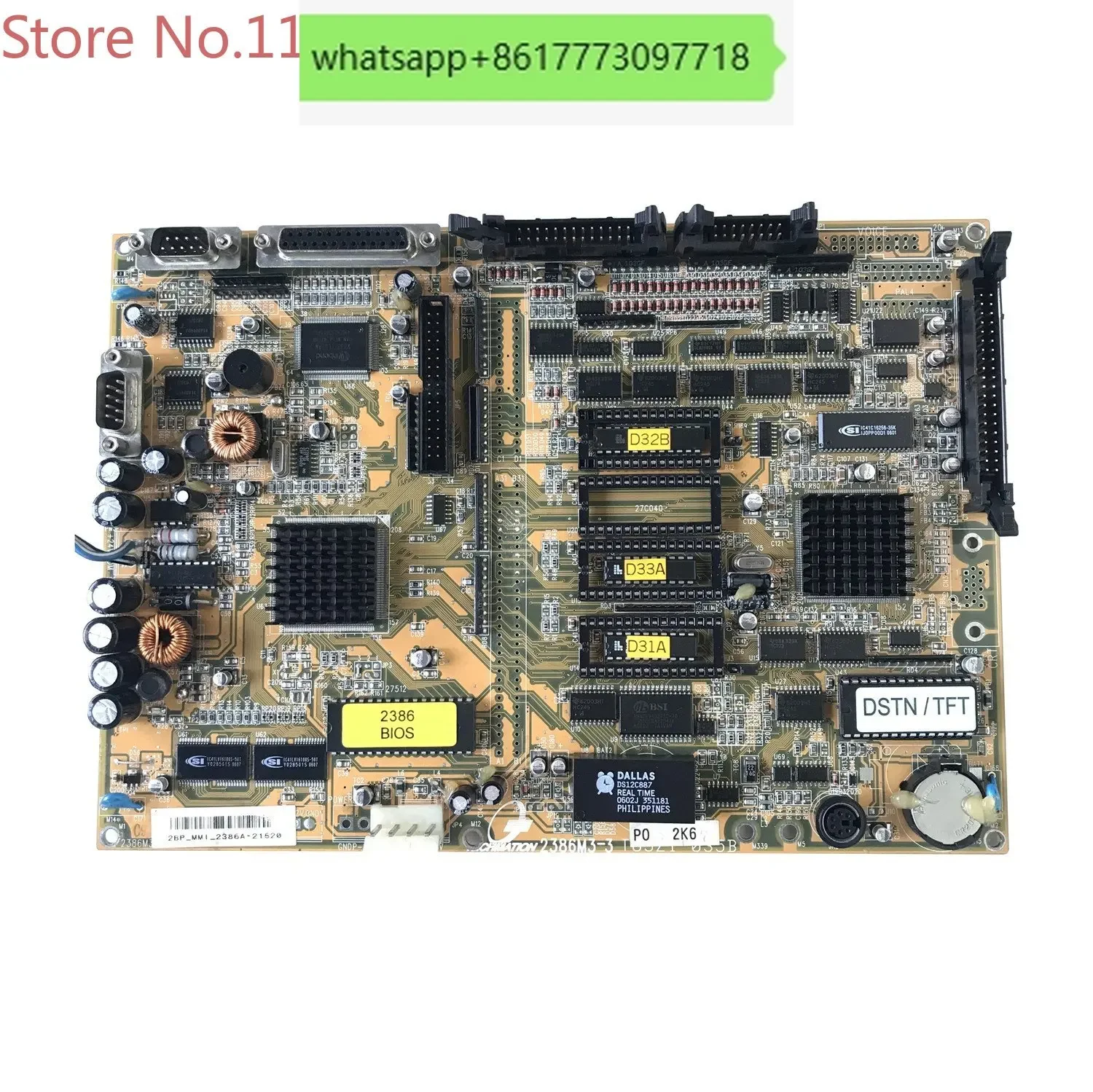 

Techmation MMI2386 2386m3-3 mmi display card /mother board for molding machine