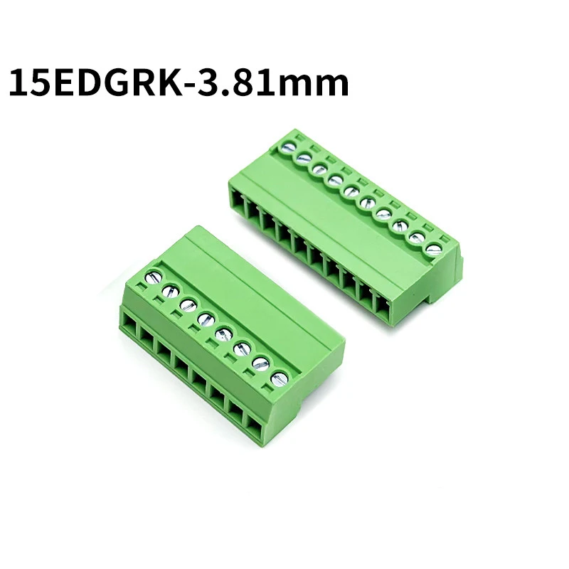 3.81MM Needle socket 15EDGRK 3.81mm solder free docking with plug-in air docking 2EDGKP 3.81mm wiring terminal connector
