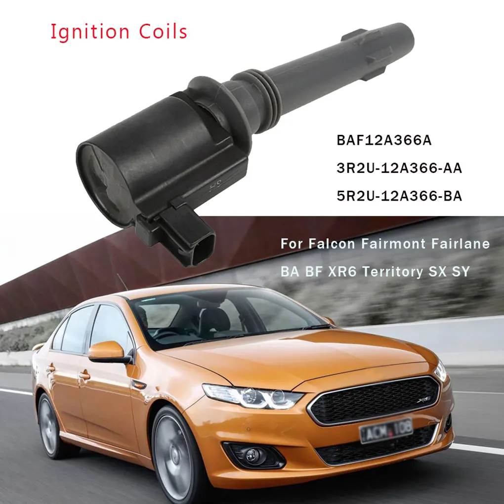 Black New Ignition Coil – Improve Efficiency In Ford Falcon Fairlane BA BF XR6 Territory FG LPG LTD