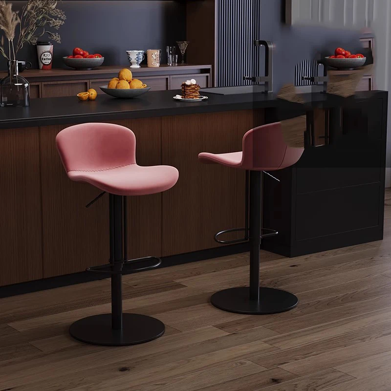 

Height Black Bar Chairs Modern Bedroom Reception Desks Office Metal Bar Chairs Relaxing Rocking Sillas Lounge Suite Furniture