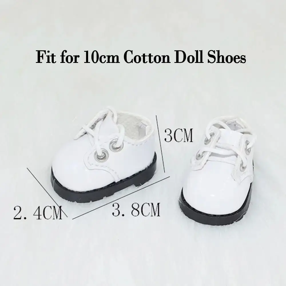 Shoes Doll PU Leather Boots PU Leather Lightweight DIY Casual Wear Shoes 1 Pair Mini 10cm Cotton Doll Shoes Kids Gifts