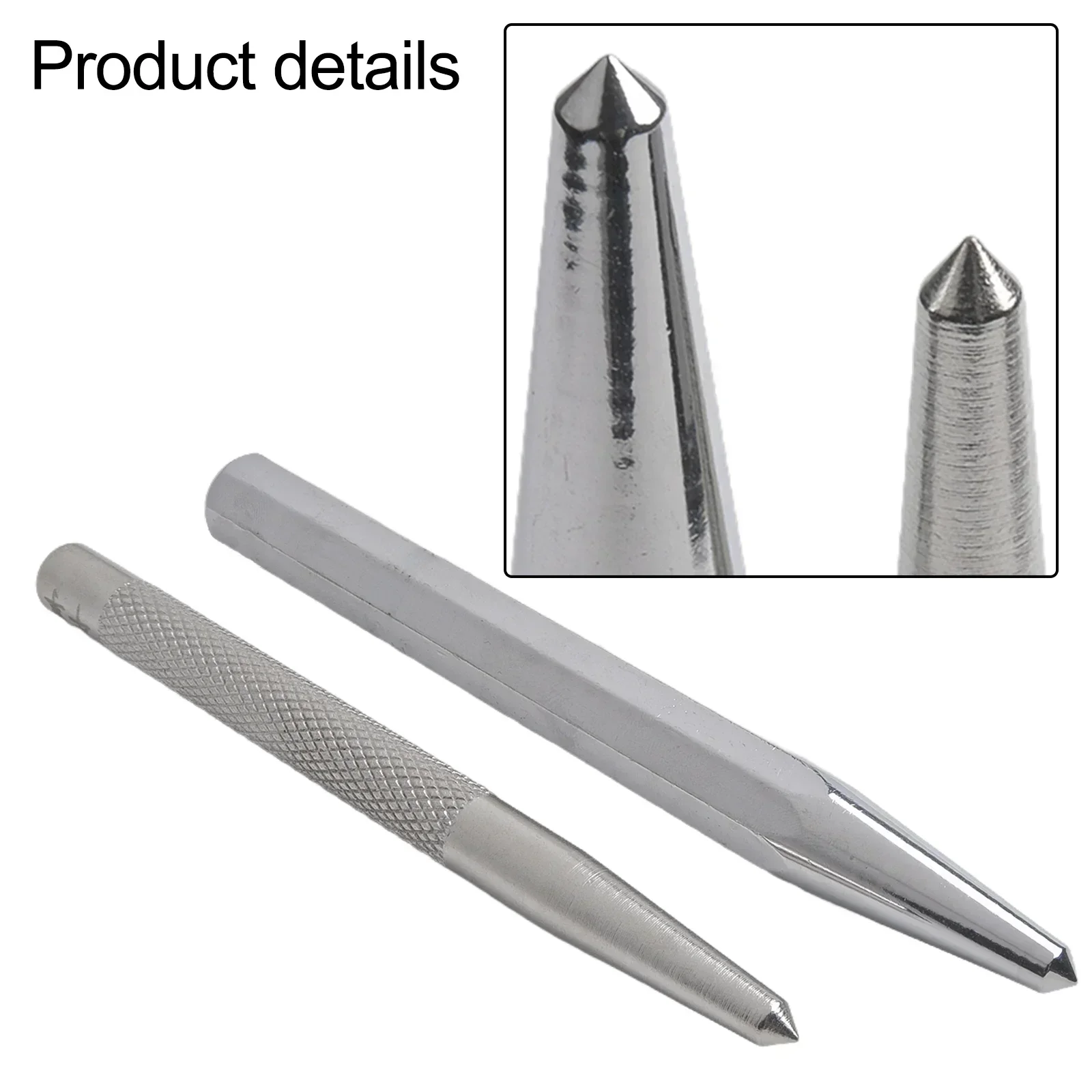 محدد مواقع مثقب مركزي ثماني الأضلاع ، إزميل مجرب ، علامة حفر معدنية ، لكمة مخروطية ، صلابة عالية ، تحديد مواقع اللكم