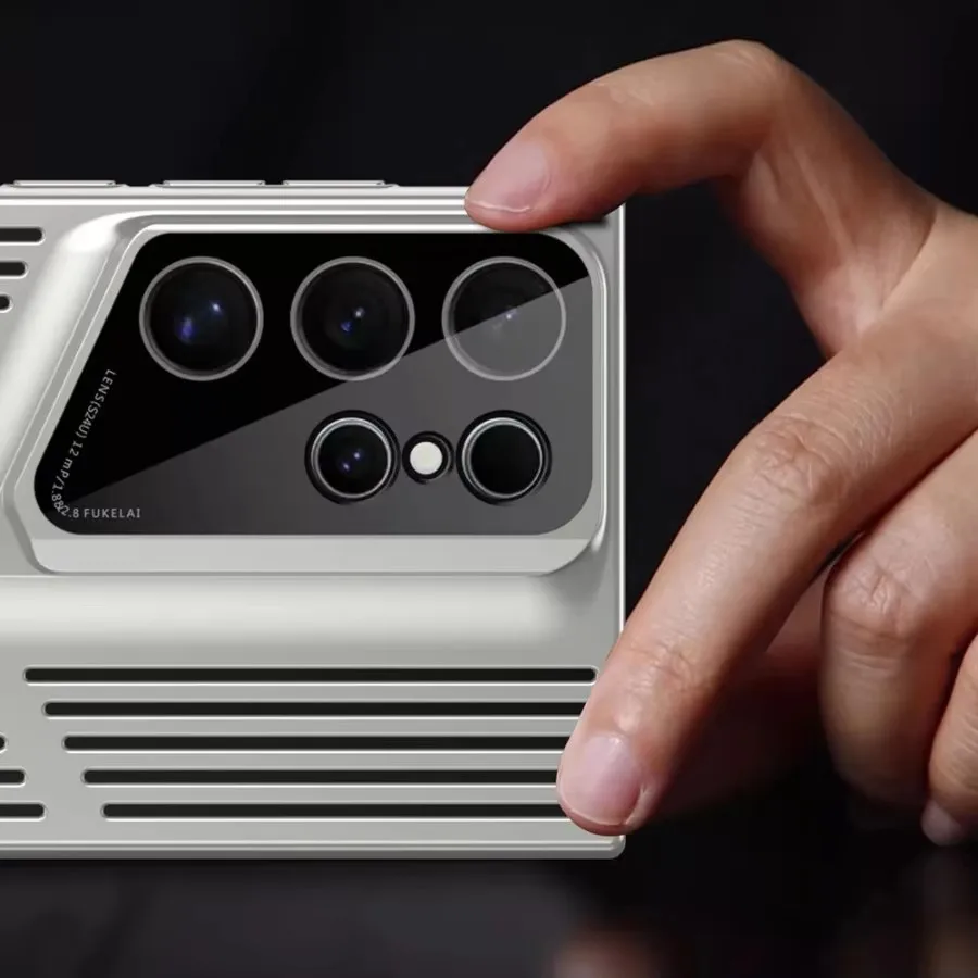 تبديد الحرارة التبريد قضية الهاتف لسامسونج S25 S24 S23 الترا S22 زائد تصفيح للصدمات شفرة عدسة الكاميرا غطاء للحماية #4