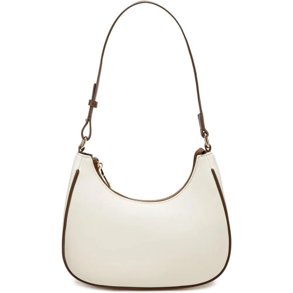 

Crescent Shoulder Bags for Women Cute Tote Handbag Under the Arm Purses Mini Clutch Purse with Zipper Closure