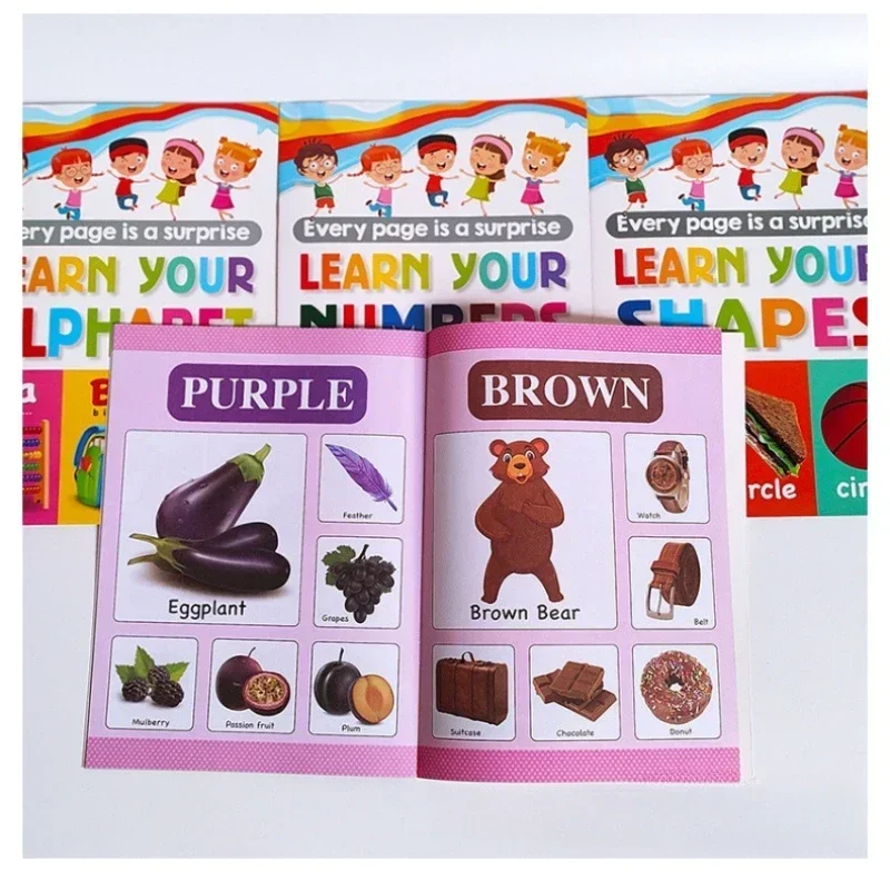 School Book Genius Children's Early Education Coloring Books Puzzle Enlightenment Graffiti Textbook Kindergarten Coloring Books