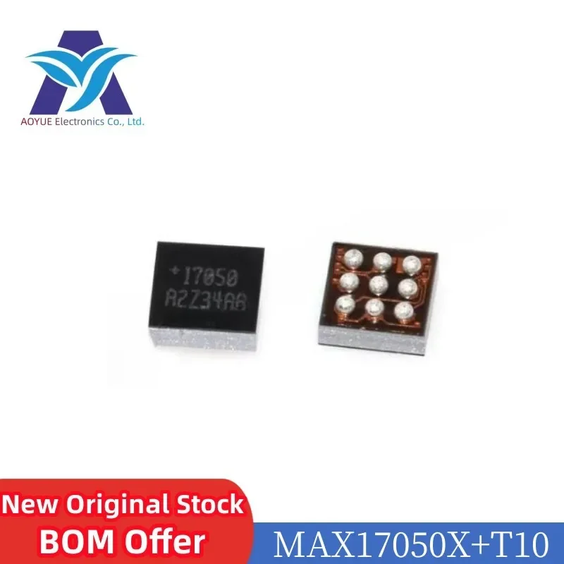 5pcs/lot IN STOCK MAX17050X+T10 MAX17050 17050 +17050 BGA-9 For Nintendo Switch Console Battery Management Detection IC Chip