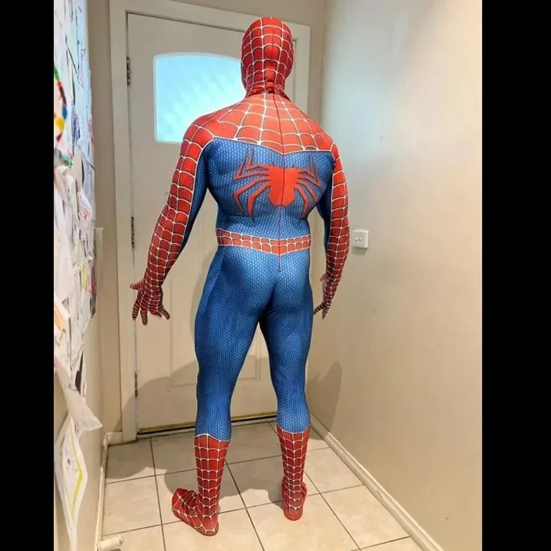 Nieuwe Spiderman Cospay Kostuum Superheld Spandex 3d Pak Cosplay Zentai Volledige Bodysuit Halloween Volwassen 3d Stijl Mannen Feest Kostuum