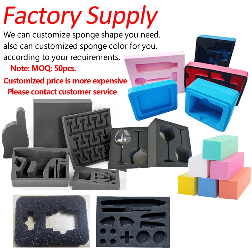 Grid Hand-tear Foam Shockproof DIY Sponge Pick Apart Cotton Lining Packing Block Shockproof Pad For Tool Box Packaging