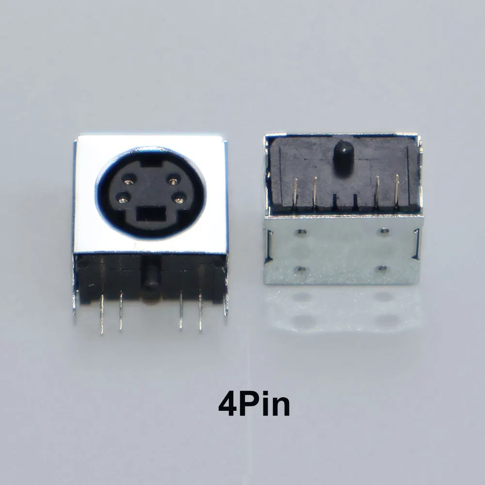 10 stks Terminal Audio Video Din Vrouwelijke Socket Connector S-video PCB Mount 3/4/5/6/8/9Pin Zilver Tone PS2 Circulaire DIN Micro Jack